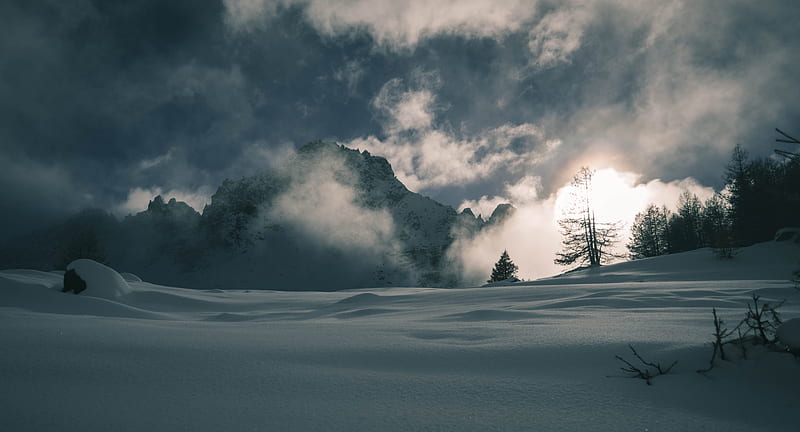 snowfield during daytime, HD wallpaper