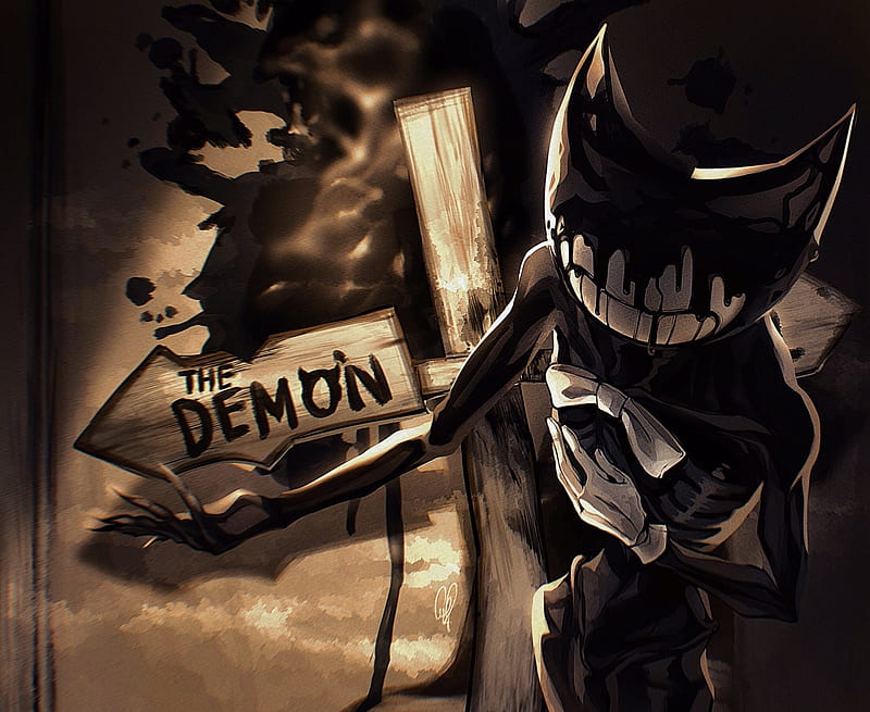 Download this Bendy the Ink Demon Wallpaper by Draw With Rydi  Free  download on ToneDen