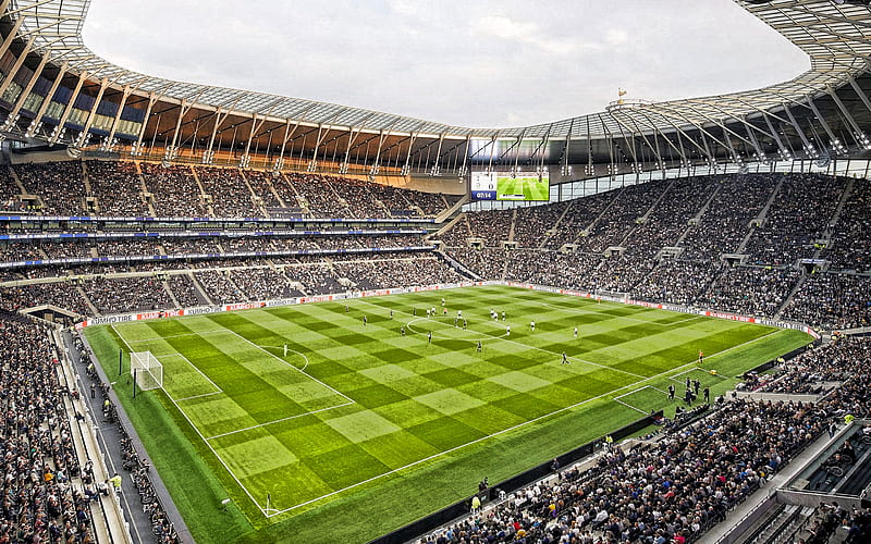 Tottenham Hotspur Stadium, English Football Stadium, London, England, soccer field, Premier League, Tottenham Hotspur, HD wallpaper