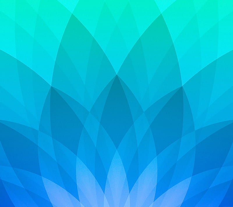 Lotus apple Blue int, abstract, apple, blue, HD wallpaper