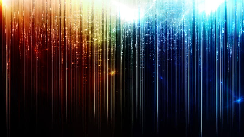Matrix Lines, colorful color, rainbow, lines, HD wallpaper