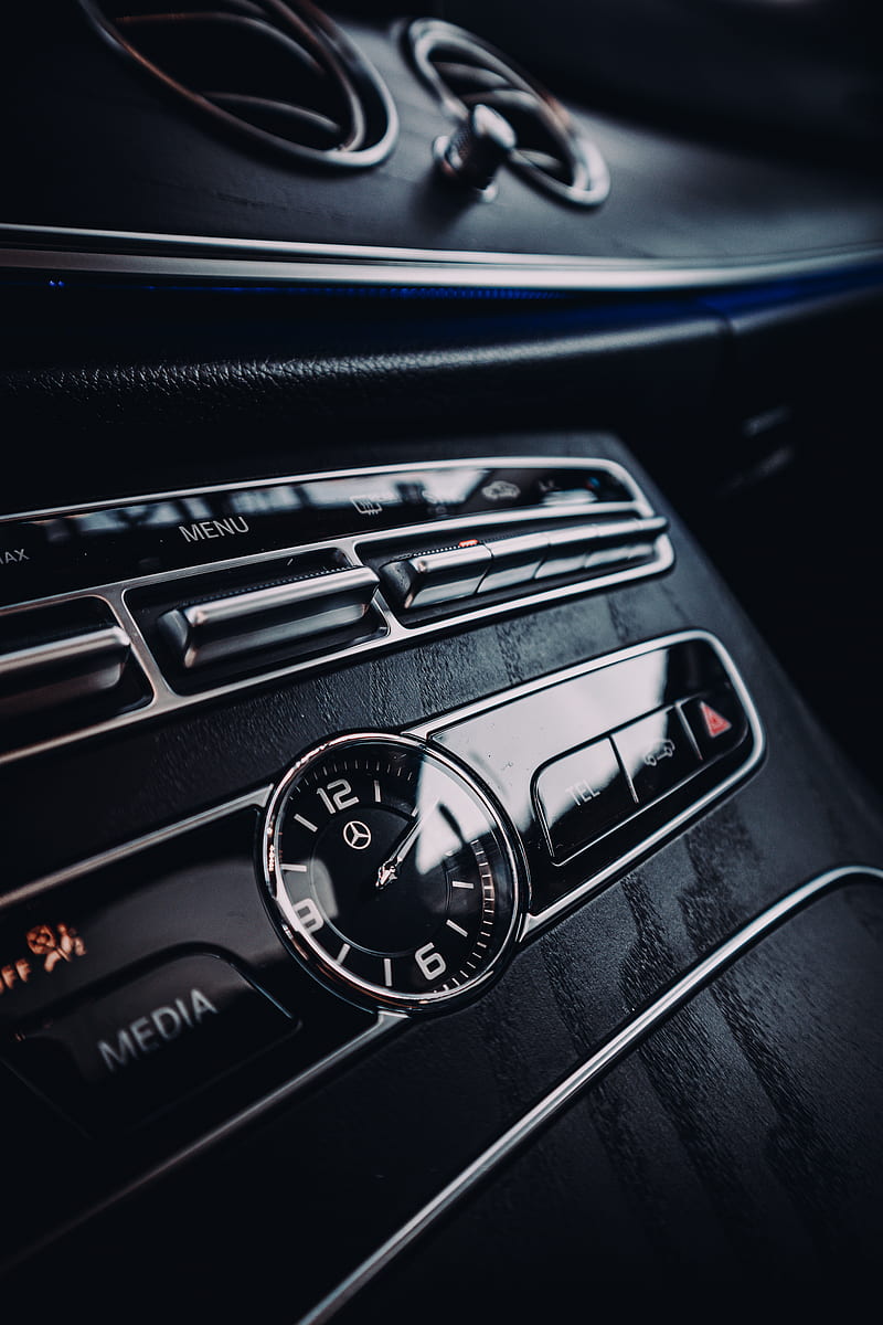 black and silver car instrument panel cluster, HD phone wallpaper
