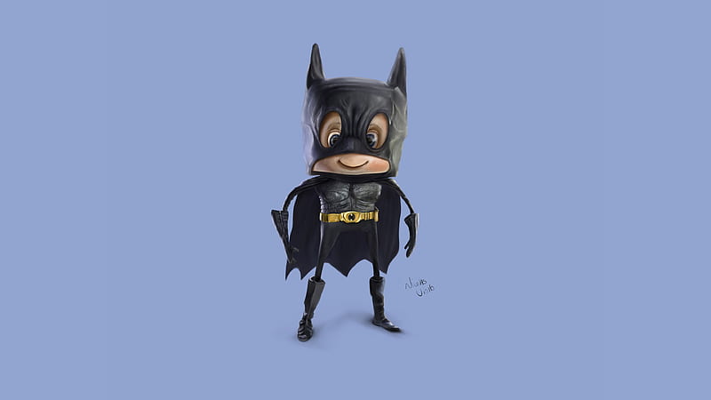 Lil Batman , batman, superheroes, artist, artwork, digital-art, behance, HD wallpaper