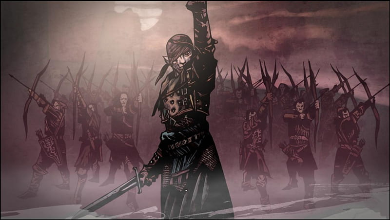 iorveth, witcher 2, violence, victory, elf, army, witcher, blood, epic, warrior, battle, HD wallpaper