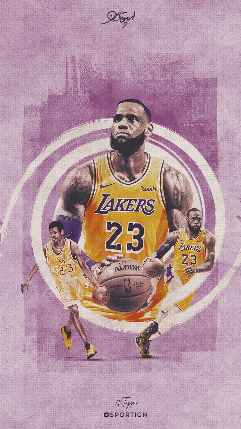 LeBron James, basketball, king, la lakers, legend, nba, HD phone wallpaper