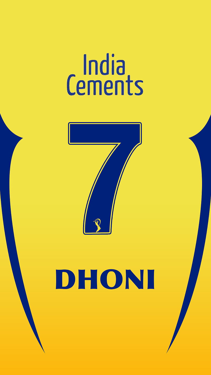 Dhoni CSK Jersey, captain cool, champion, chennai, cricket, india, ipl, thala, HD phone wallpaper