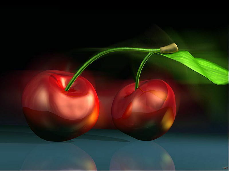 3D Cherry Art, 3d-cherry-art, HD wallpaper