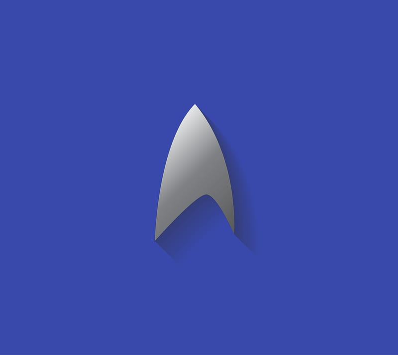 Star Trek Insignia, blue, flat, indigo, insignia, sci-fi, star trek, starfleet, HD wallpaper
