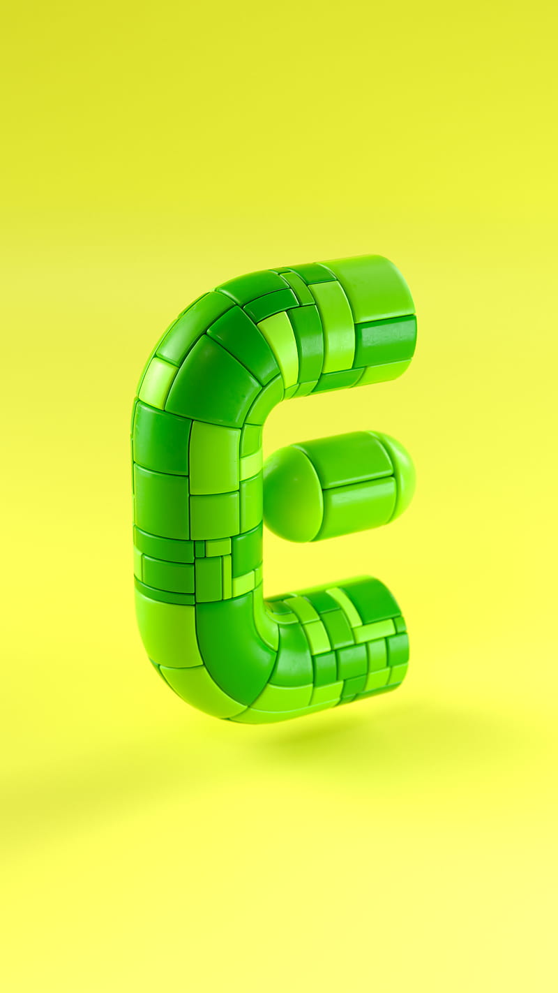 Untitled 3d E Epsilon Perry Alphabet Cgi Letter Lettering Type Typography Hd Mobile Wallpaper Peakpx