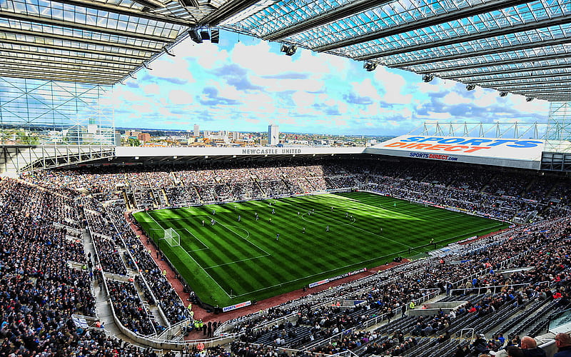 St James Park, R, Newcastle United stadium, London, England, soccer, football stadium, Newcastle United FC, HD wallpaper