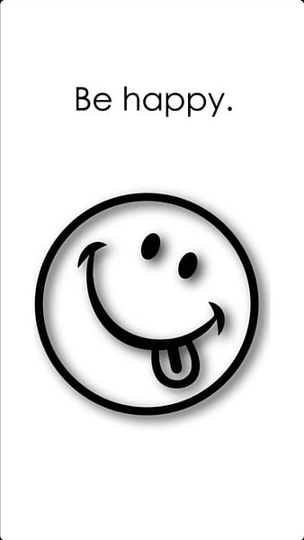 Black white smile, emoji, HD phone wallpaper | Peakpx