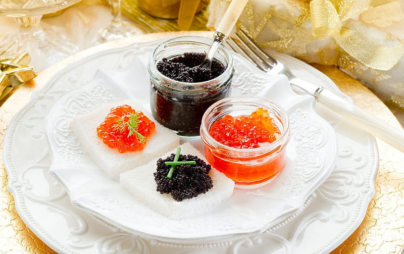 Caviar, nice, graphy, delicious, food, fish, HD wallpaper