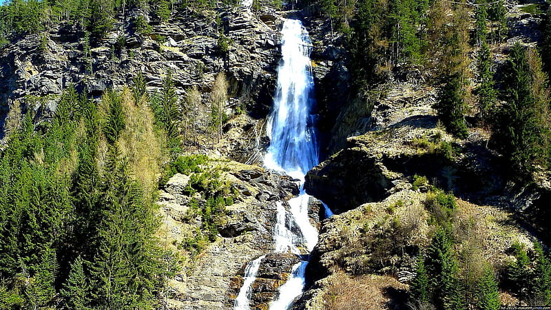 Waterfalls-Tirol, Austria, Waterfalls, Nature, Tirol, HD wallpaper