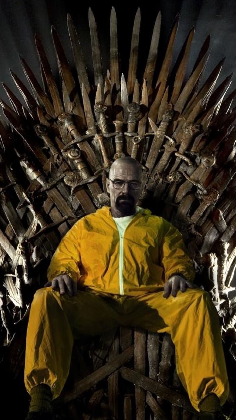 Breaking Bad, Walter White Sitting On Sword Throne, alias heisenberg, HD phone wallpaper
