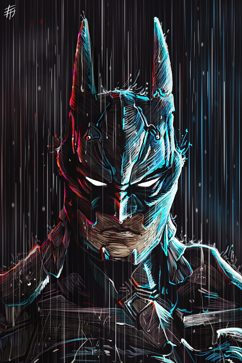 Batman Digital Artwork, batman, superheroes, behance, artwork, artist, HD phone wallpaper