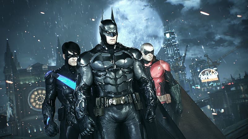Batman, Video Game, Nightwing, Robin (Dc Comics), Dick Grayson, Tim Drake, Batman: Arkham Knight, HD wallpaper
