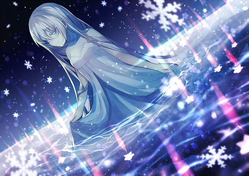 snowflake kimono girl - kawaii anime art | Anime, Anime backgrounds  wallpapers, Anime girl
