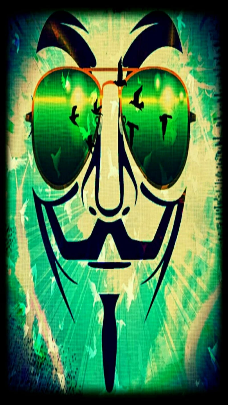 Anonymous Original, anonymous, earth, globe, mask, sunglasses, HD phone wallpaper