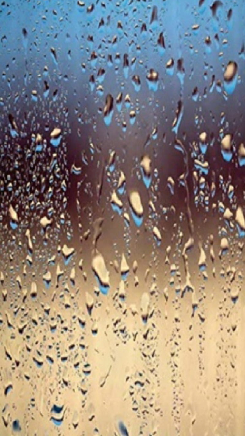 Drizzle, drops, glass, outside, rain, water, weather, window, HD phone wallpaper