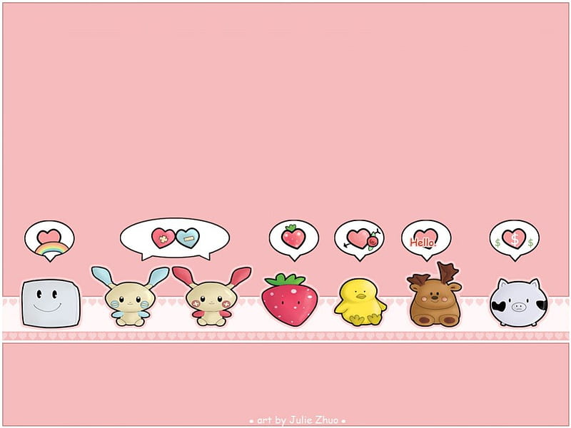 Thoughts, cartoons, cute, HD wallpaper