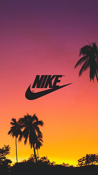 Nike Sunset, air, brands, gold, logo, logos, minimal, nature, HD phone wallpaper