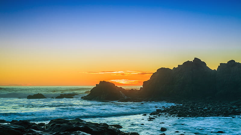 Sunsets At Cape Arago , sunset, ocean, nature, HD wallpaper