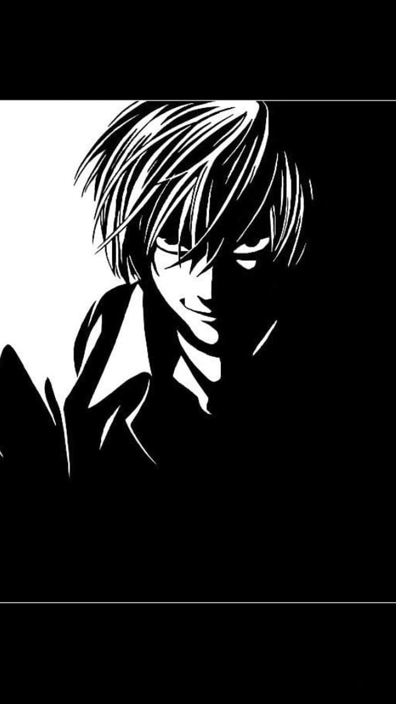 Death Note L, black, anime, HD phone wallpaper | Peakpx