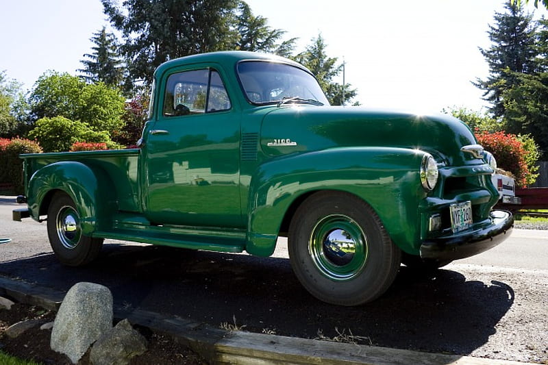 Old Green Chevy Pickup, chevy, truck, green, pickup, HD wallpaper | Peakpx