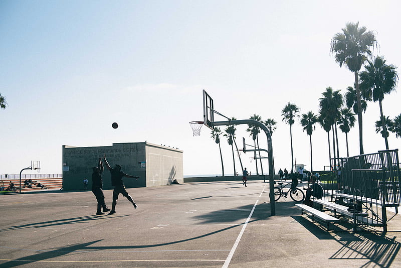 : basketball, venice beach, streetball, ocean, los angeles, cali. Venice beach los angeles, Beach basketball, Los angeles lakers players, HD wallpaper