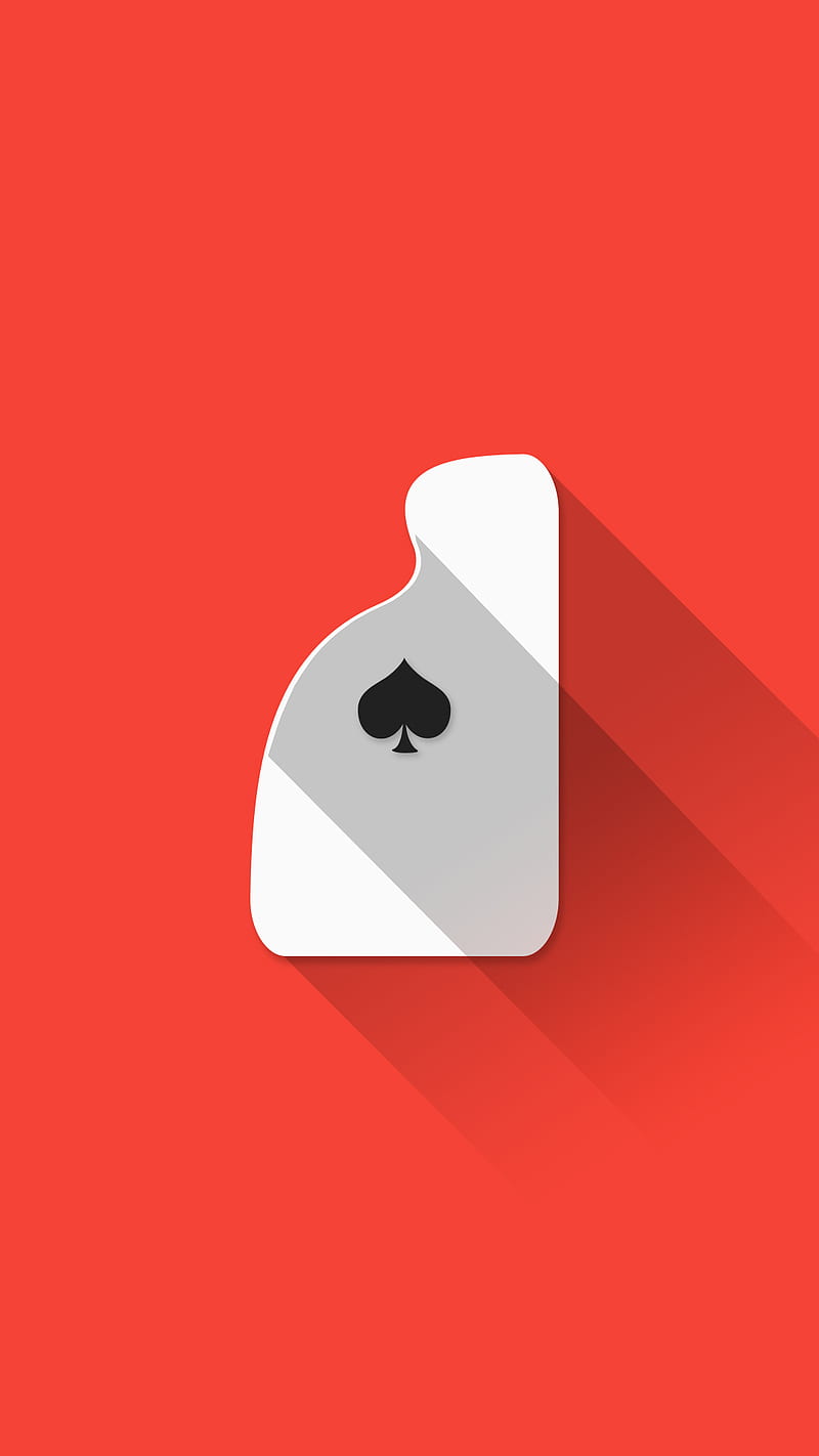 Ace Red, card, flat, material, playing cards, poker, HD phone wallpaper