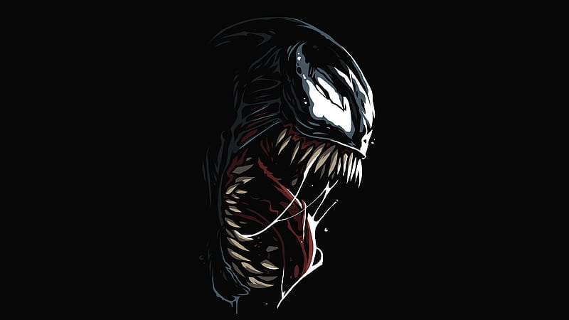 Venom Amoled , venom, superheroes, artist, artwork, digital-art, behance, HD wallpaper