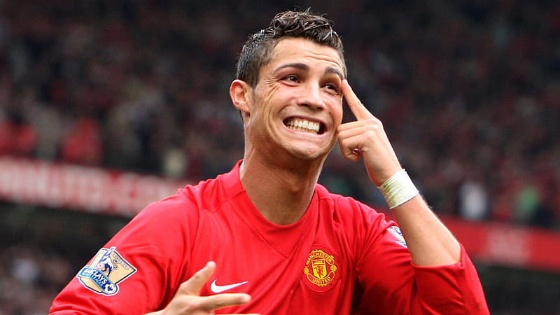 Cristiano Ronaldo CR7 Is Wearing Red Manchester United Sports Dress Ronaldo, HD wallpaper