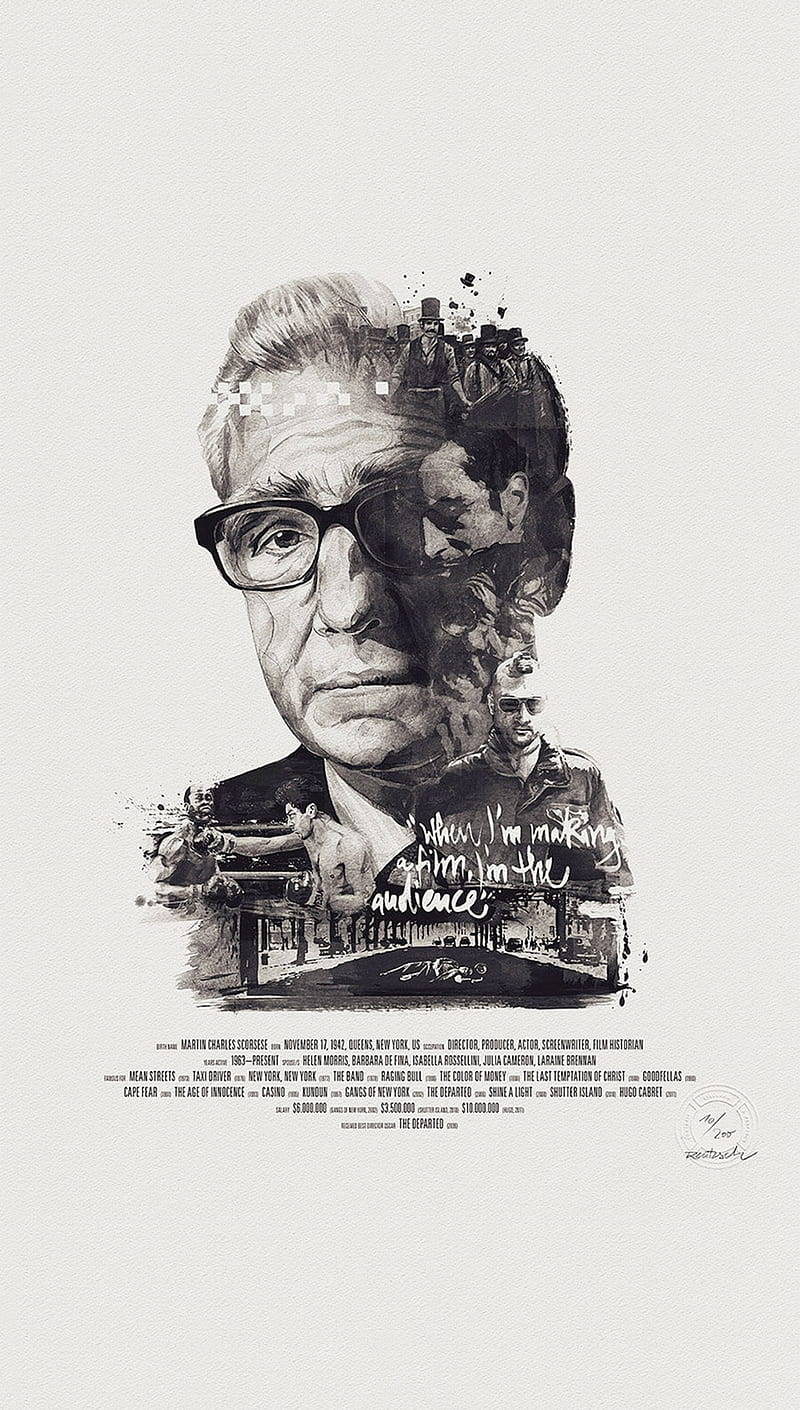 Martin Scorsese, art, director, illustration, movies, HD phone wallpaper |  Peakpx