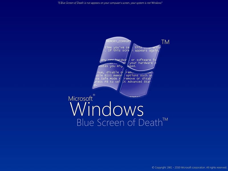 Windows Blue Screen of Death-, windows, people, entertainment, technology, other, HD wallpaper