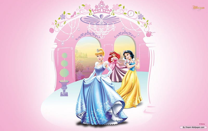 Princesas de disney, ariel, cenicienta, disney, blanco y, princesas, nieve,  tres, Fondo de pantalla HD | Peakpx