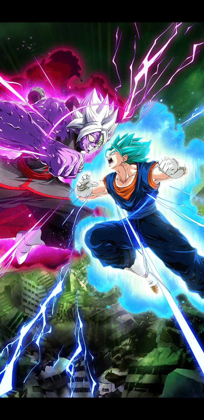 Vegeto, black zamasu, HD phone wallpaper