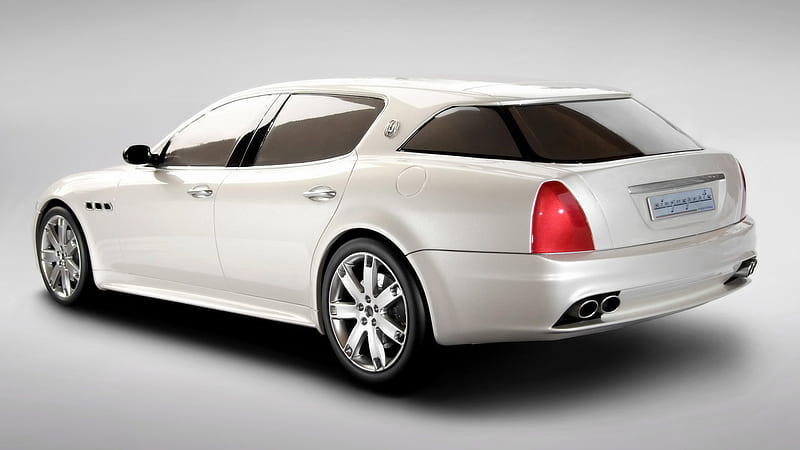 Maserati, Maserati Cinqueporte Concept, Car, Concept Car, Full-Size Car, Luxury Car, Sports Sedan, White Car, HD wallpaper
