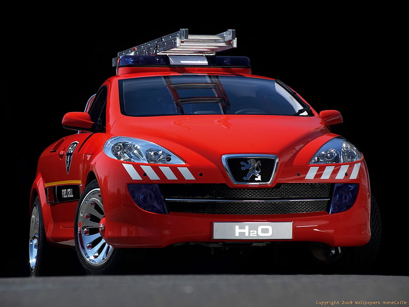 Peugeot - H2O Concept, carros, peugeot, firecars, HD wallpaper