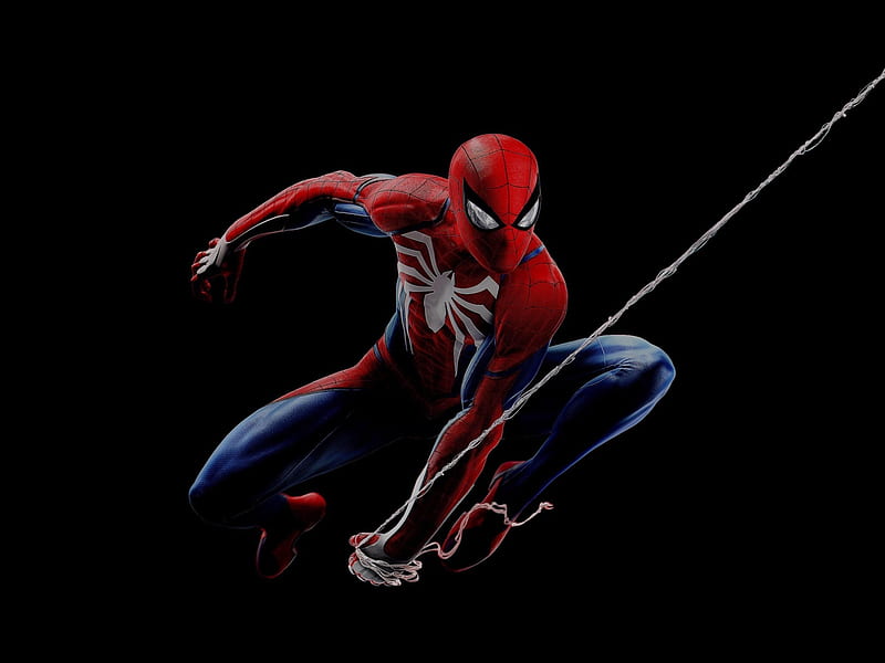 Spiderman, red, fantasy, movie, black, comics, HD wallpaper Spiderman, red, fantasy, movie, black, comics, HD wallpaper