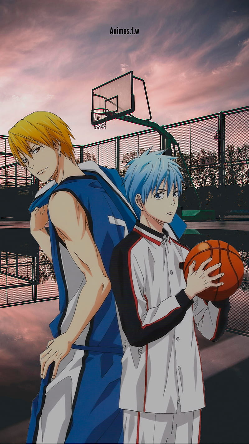 Kise e Kuroko, basket, basquete, kuroko no basket, animes, animesfw, bola, anime, bolo, HD phone wallpaper