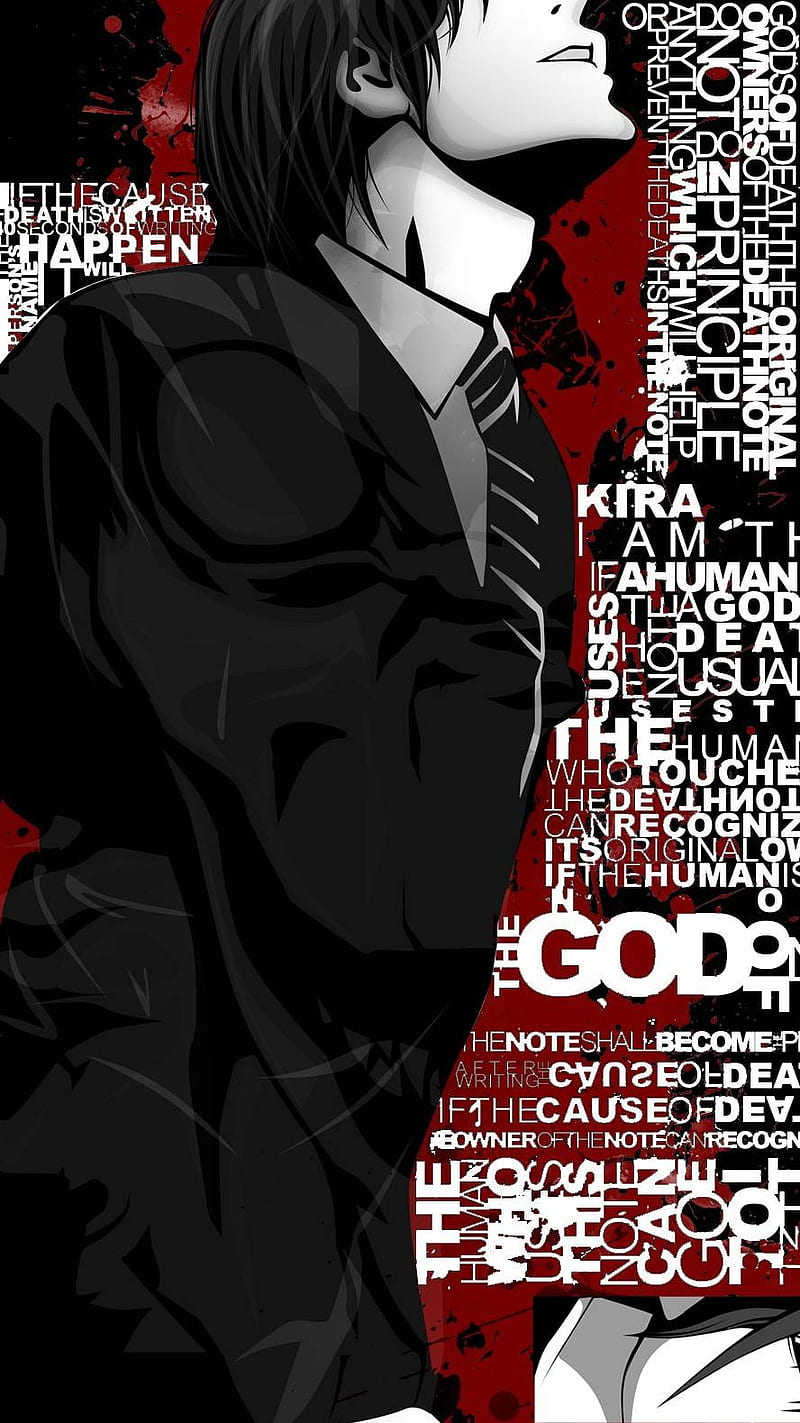 Kira, death, death note, god, light yagami, note, HD phone wallpaper