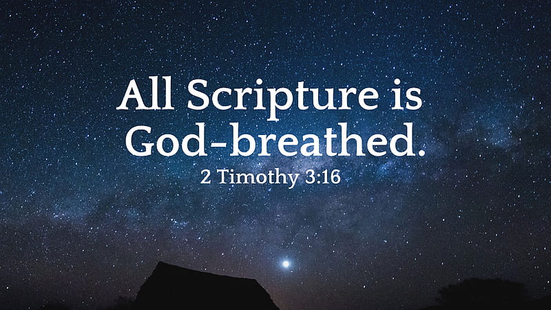 All Scripture Is God Breathed Jesus, HD wallpaper