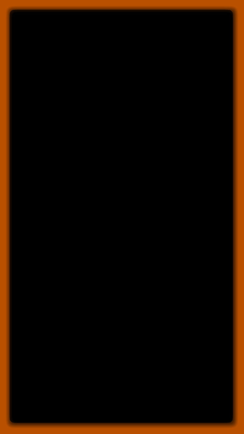 Orange LED Light, black gold edge, bubu, edge, locked, lulu, magma, neon, red, HD phone wallpaper