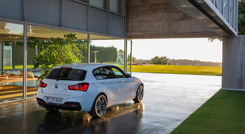 2016 BMW 1-Series 125i M Sport 5-Door - Rear , car, HD wallpaper