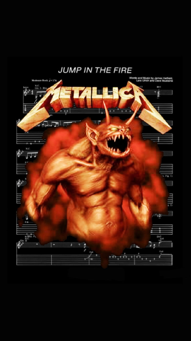 Metallica , band, bay area, heavy metal, jump in the fire, kill em all, san francisco, song, tablature, thrash metal, HD phone wallpaper