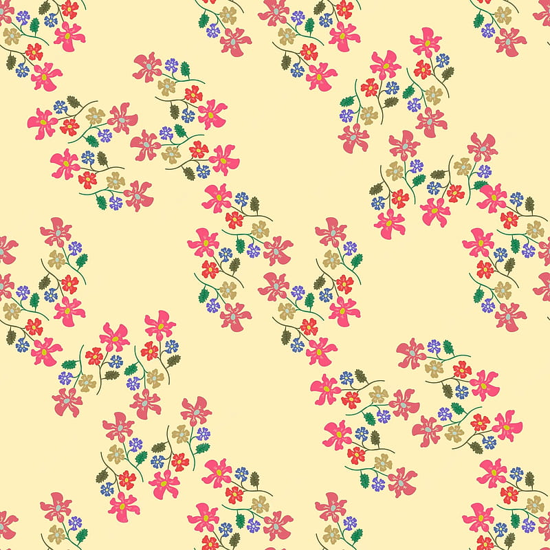 Premium Vector. Simple cute pattern in small flowers. shabby chic millefleurs. floral seamless background for dress, manufacturing, , print, gift wrap and scrapbooking, Simple Pretty, HD phone wallpaper