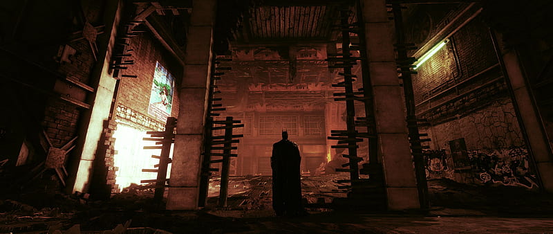 Batman Destruction , batman-arkham-knight, batman, superheroes, HD wallpaper