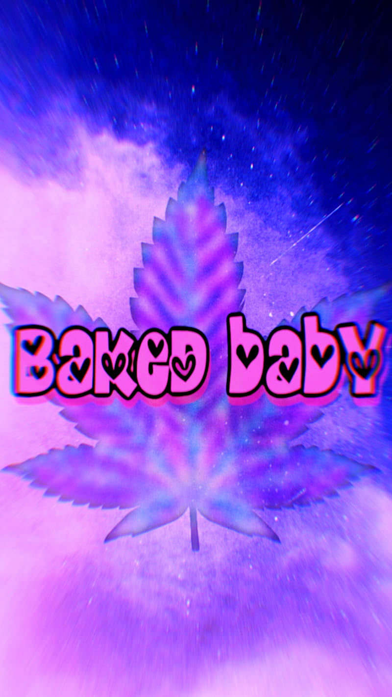 Baked baby, 3d, leaf, new, pink, HD phone wallpaper