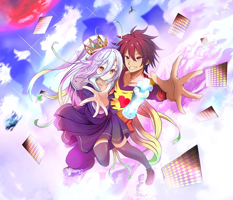 Download wallpapers No Game No Life, light novel, Sora, Stephanie Dola,  Adventure, Comedy, Fantasy for desktop free. Pictures for desktop free