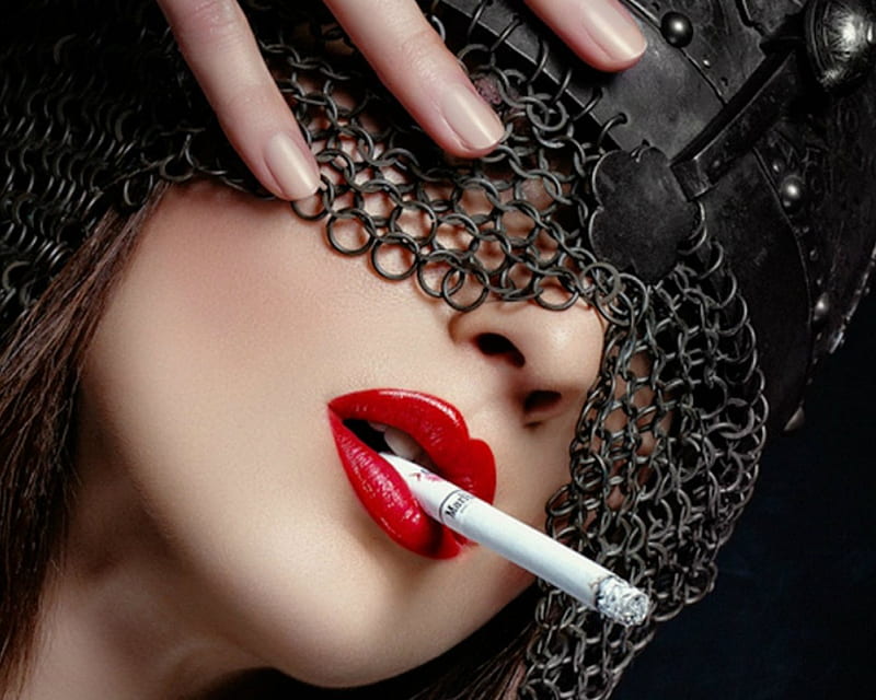Smoke cool lipstick party red lipstick HD phone wallpaper  Peakpx